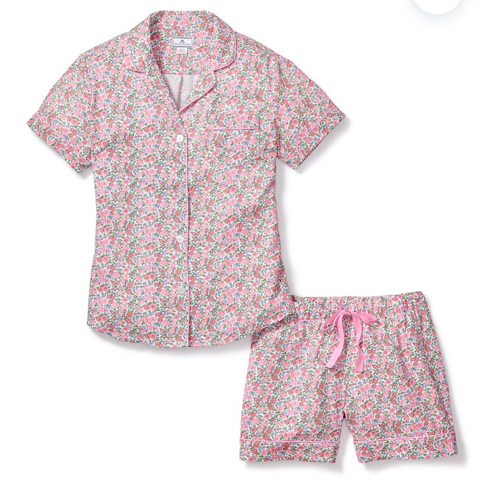 Petite Plum Floral Pajama Set